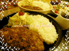 豆腐ハンバーグでびっくりドンキー風